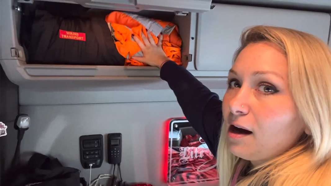What is hidden inside this Scania cabin