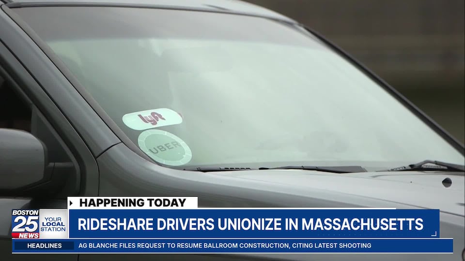 Rideshare drivers unionize in Massachusetts