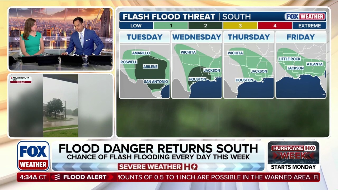 The South and Texas face renewed flood threat with another week of ...