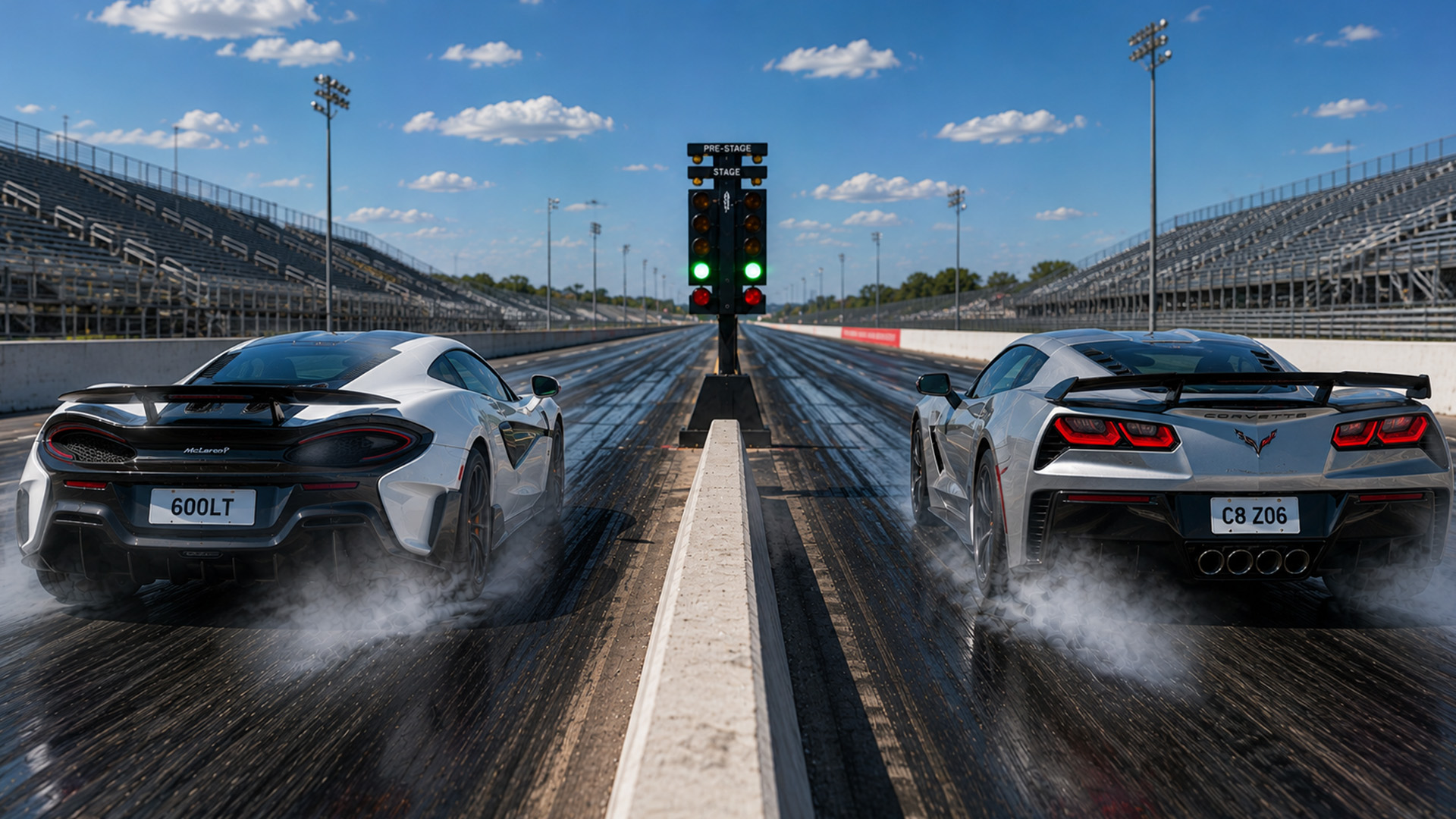 Chevrolet Corvette Z06 takes on 750HP McLaren 600LT drag race