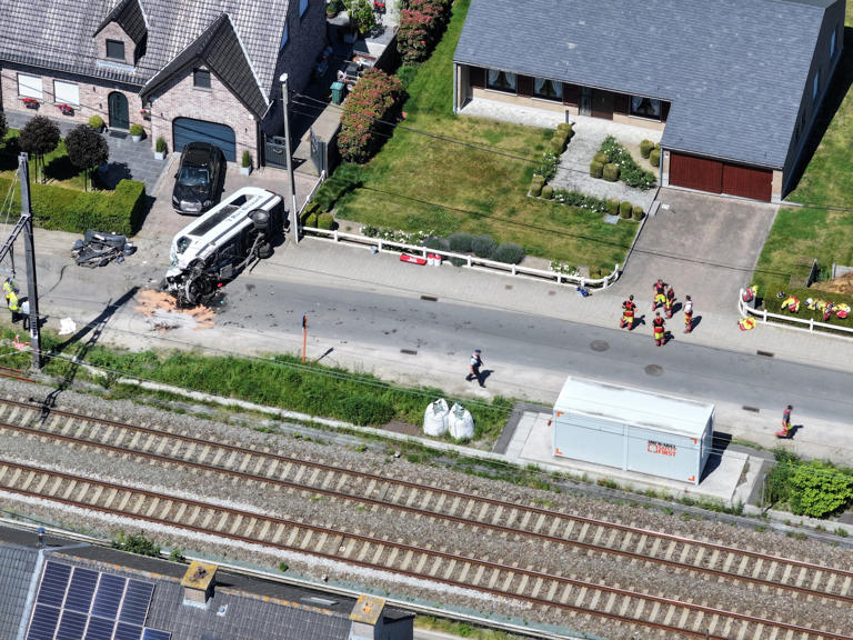 Four dead and five injured after train collides with school bus