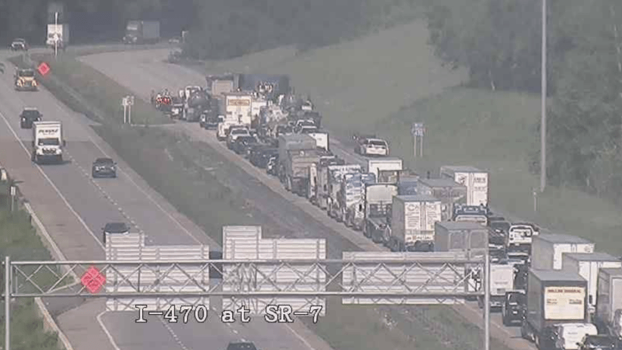 Update: 2 tractor trailers, pickup truck involved in crash on I-470 ...