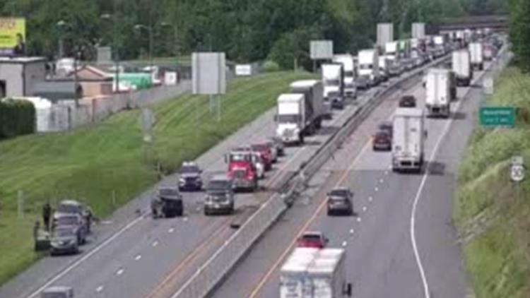 2 injuries reported, lane closed after multi-vehicle crash on Route 30