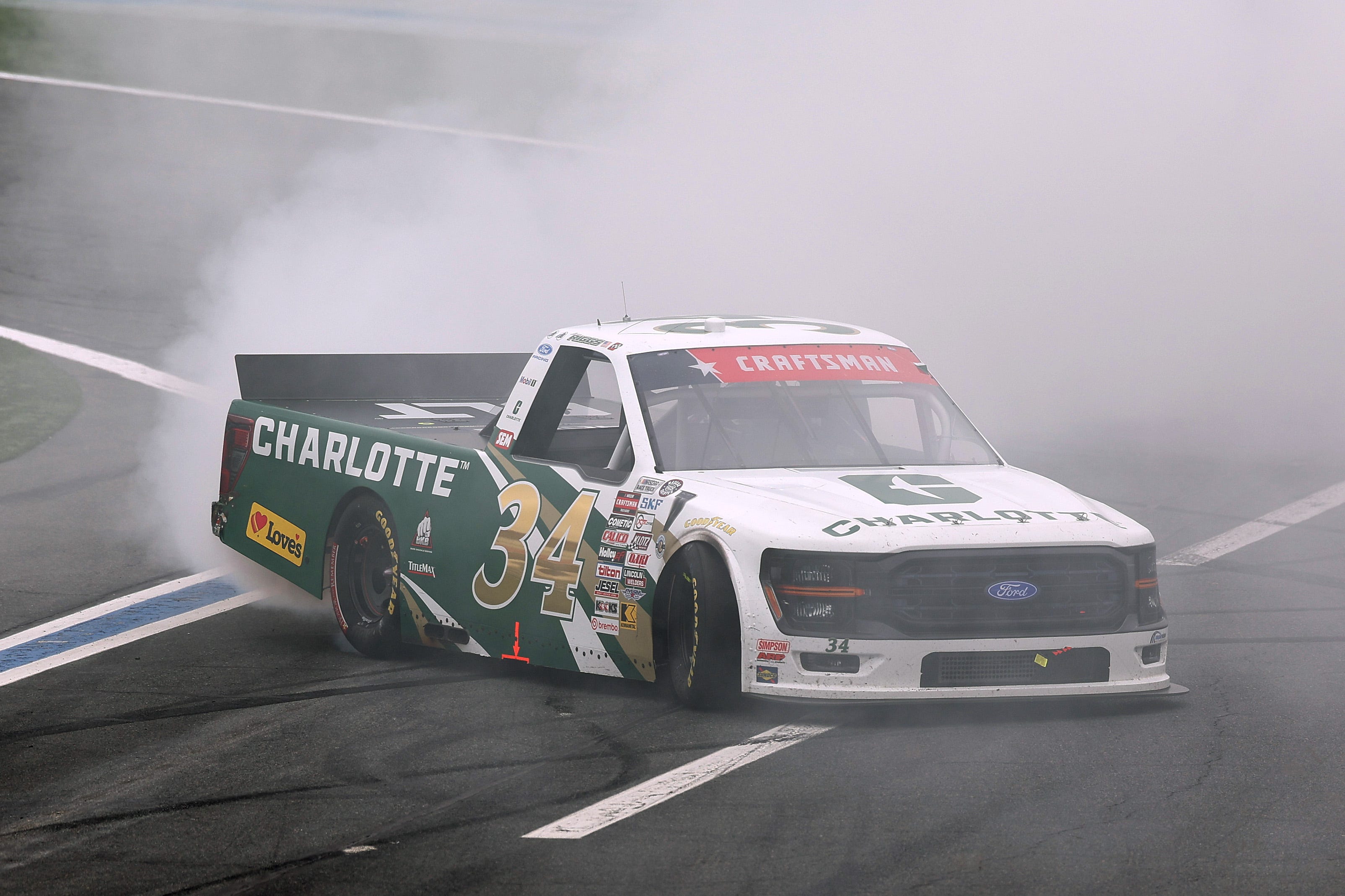 Layne Riggs wins NASCAR Truck Series race at Charlotte in May 2026