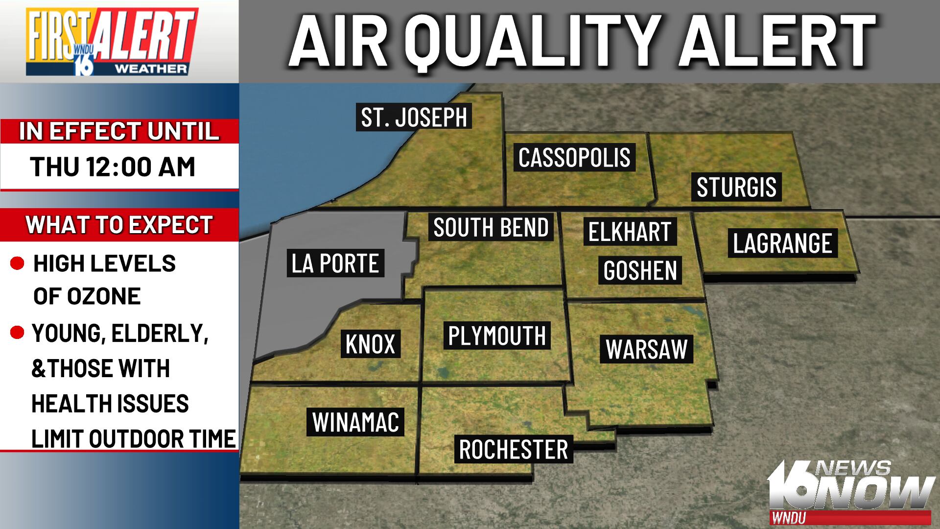 Air Quality Action Day issued Wednesday for parts of Michiana