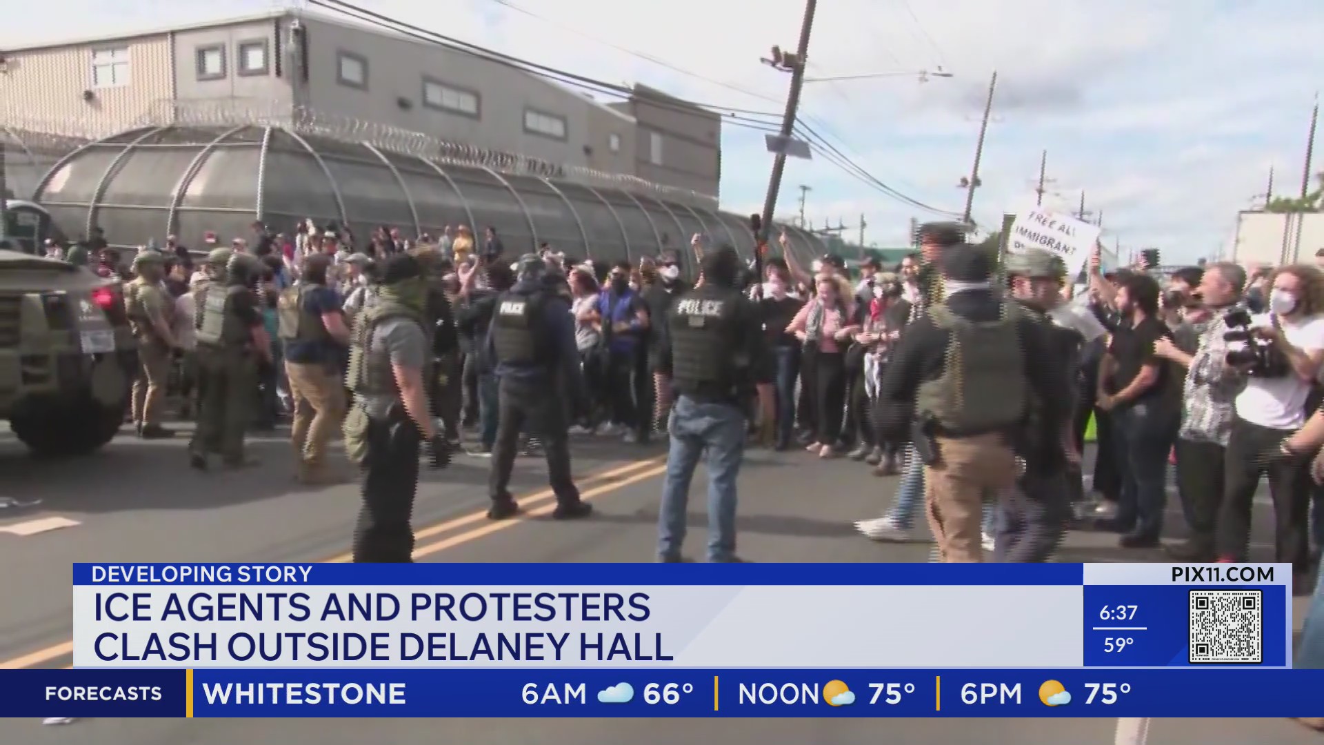 DHS secretary calls Newark ICE detention center protests a 'political ...