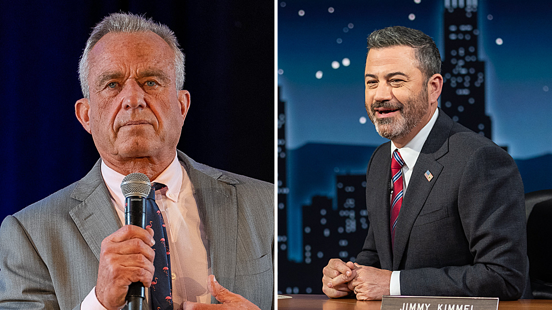 Late-night feud erupts as Jimmy Kimmel slams RFK Jr comments on Colbert