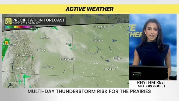Multi-day severe thunderstorm risk on the Prairies