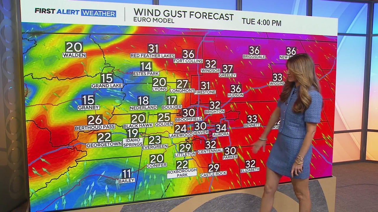 Warm and windy for the Denver metro with showers possible across Colorado