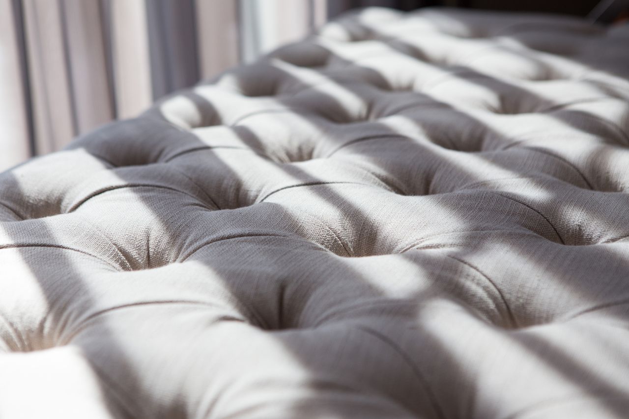 closeup of a mattress