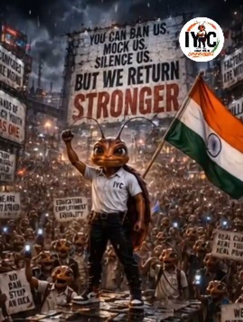 Youth Congress dives into 'cockroaches' meme, launches 'Indian Youth ...
