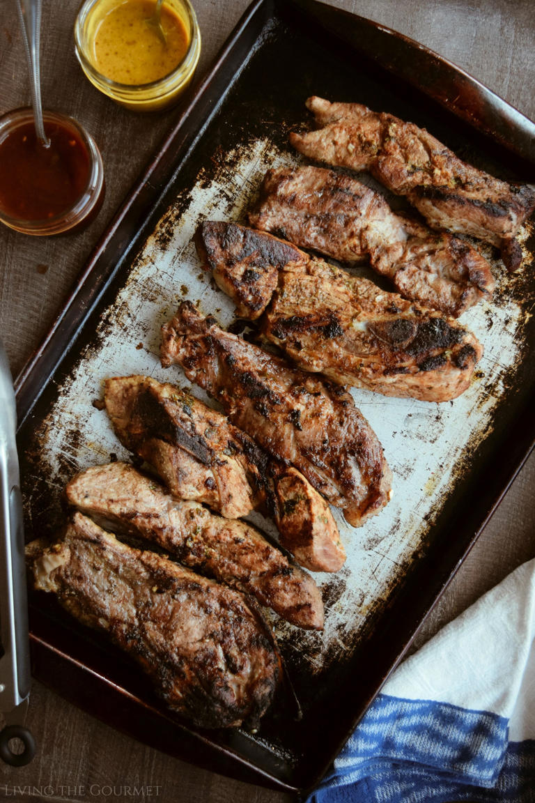 Grilled country style ribs