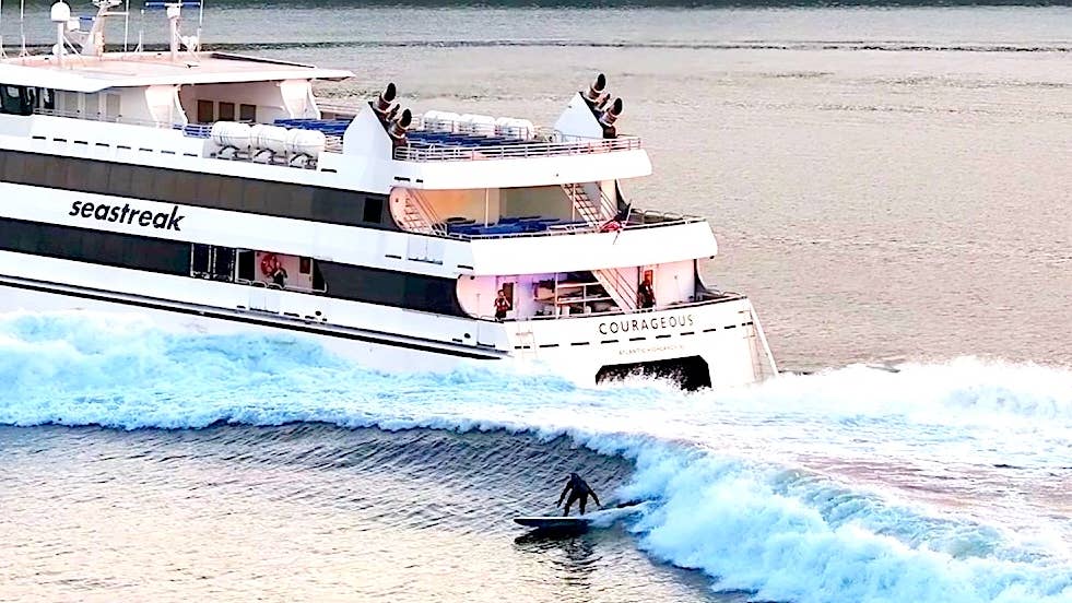 Ben Gravy and Zeke claim ‘historic biggest ferry wave on record’ (video)