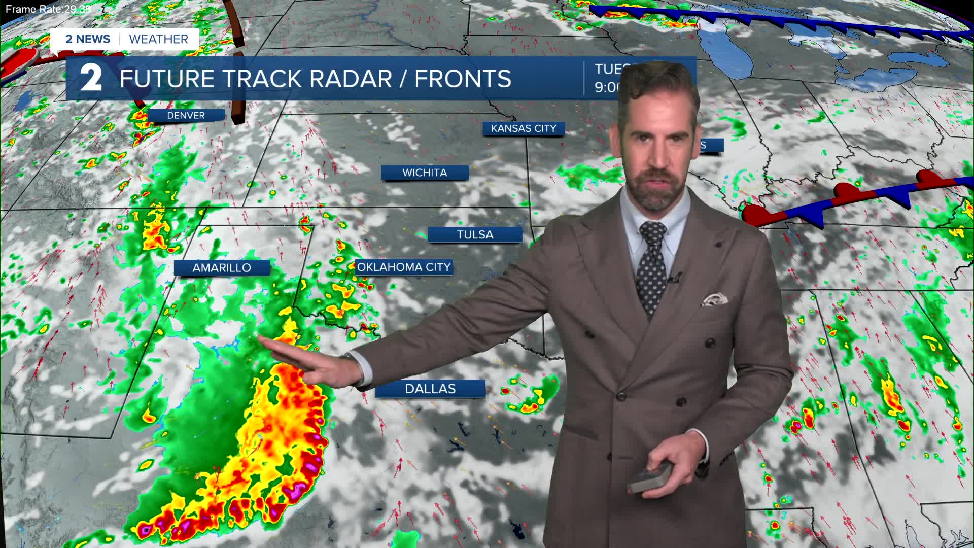 Showers & storms becoming likely for the rest of the week