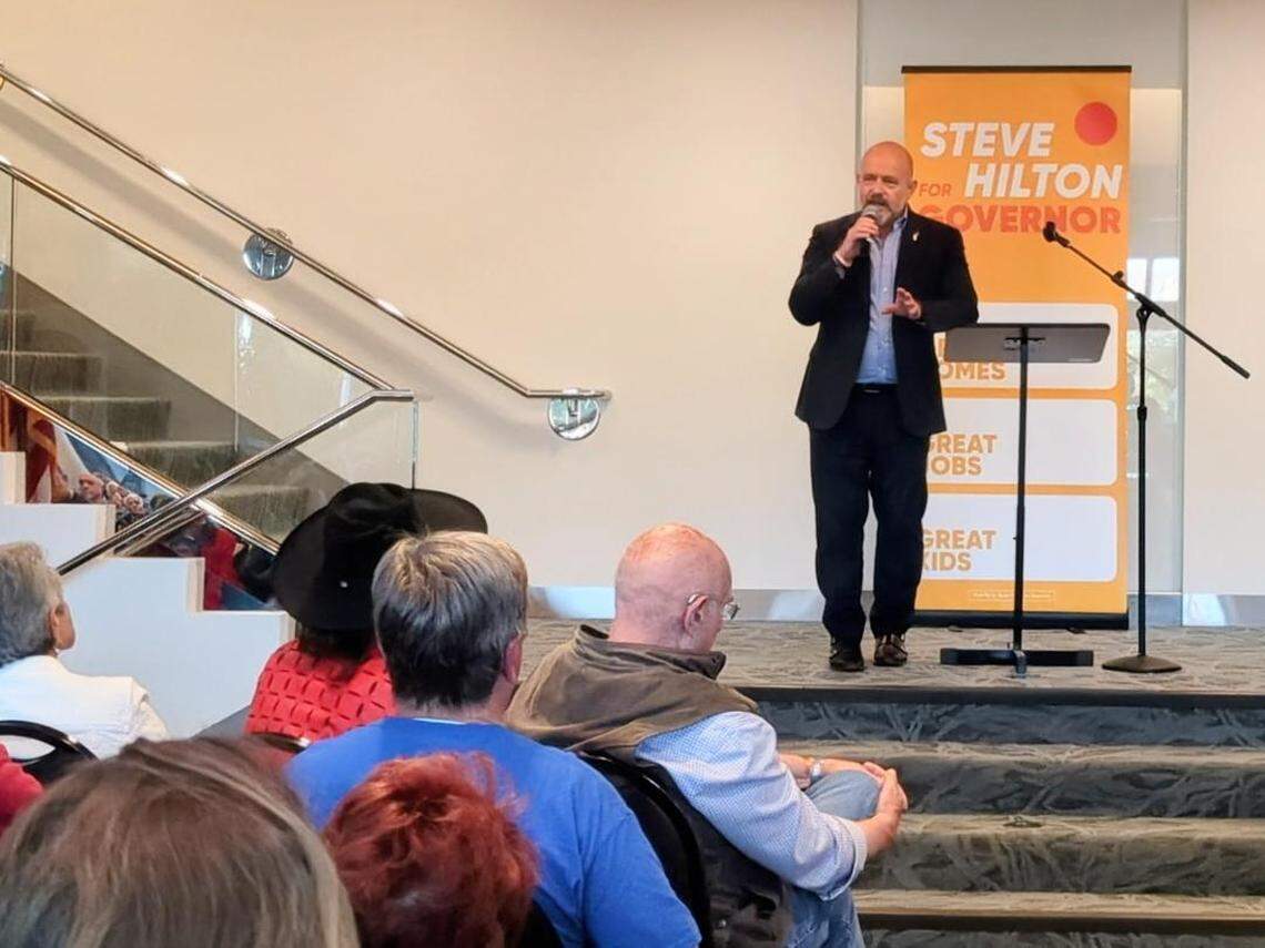 CA governor candidate Steve Hilton pitches affordability at Cal Poly ...