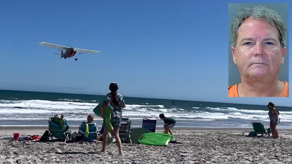South Carolina pilot arrested after low-flying plane alarms beachgoers