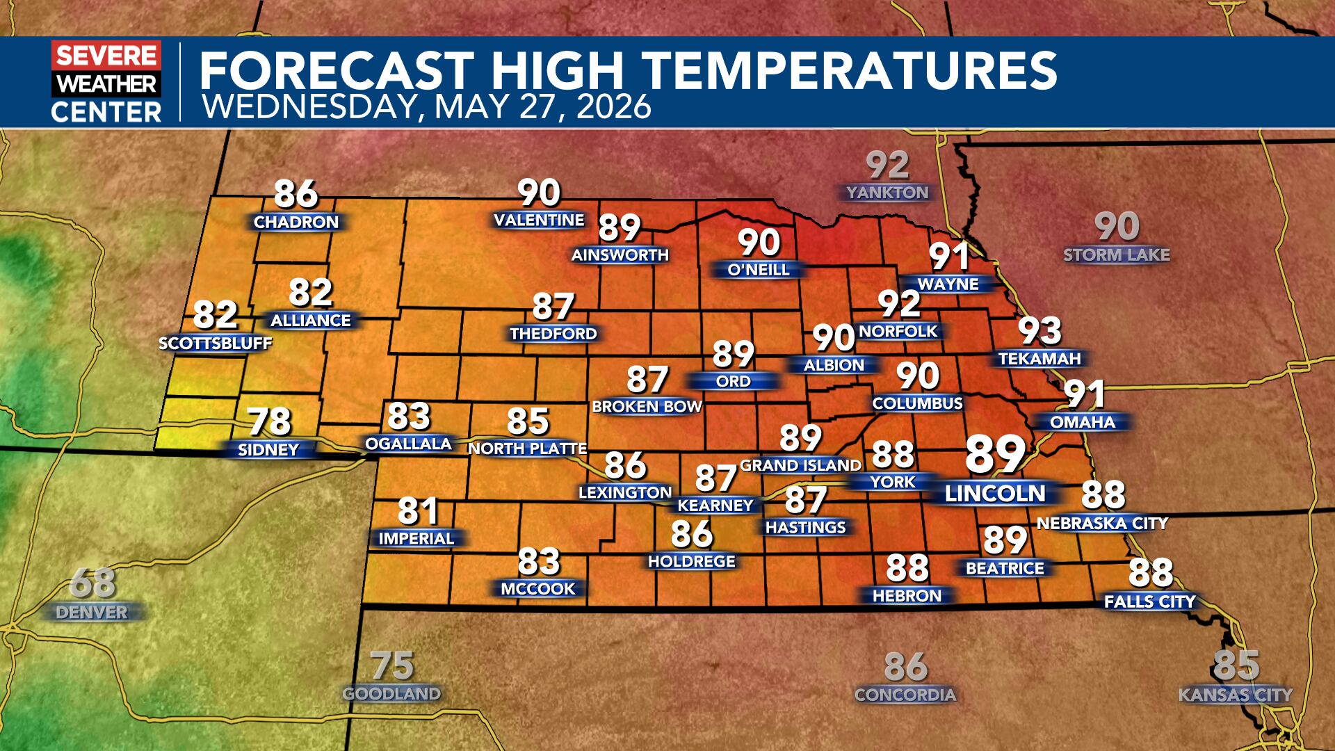 Warm Wednesday ahead; seasonal weekend coming up