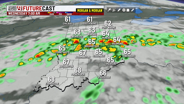 Locally heavy rain & storms for some Wednesday, dry & quiet the rest of ...
