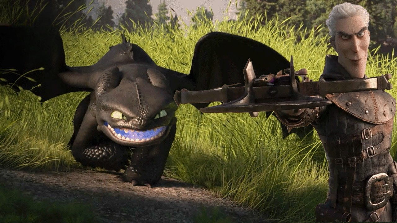Grimmel captures the alpha dragon (Toothless scene) | How to Train Your ...