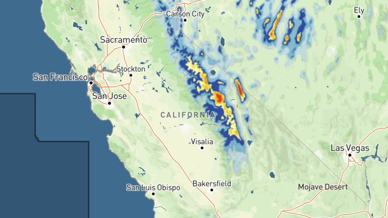 California snow forecast: Up to 9 inches expected at high elevations
