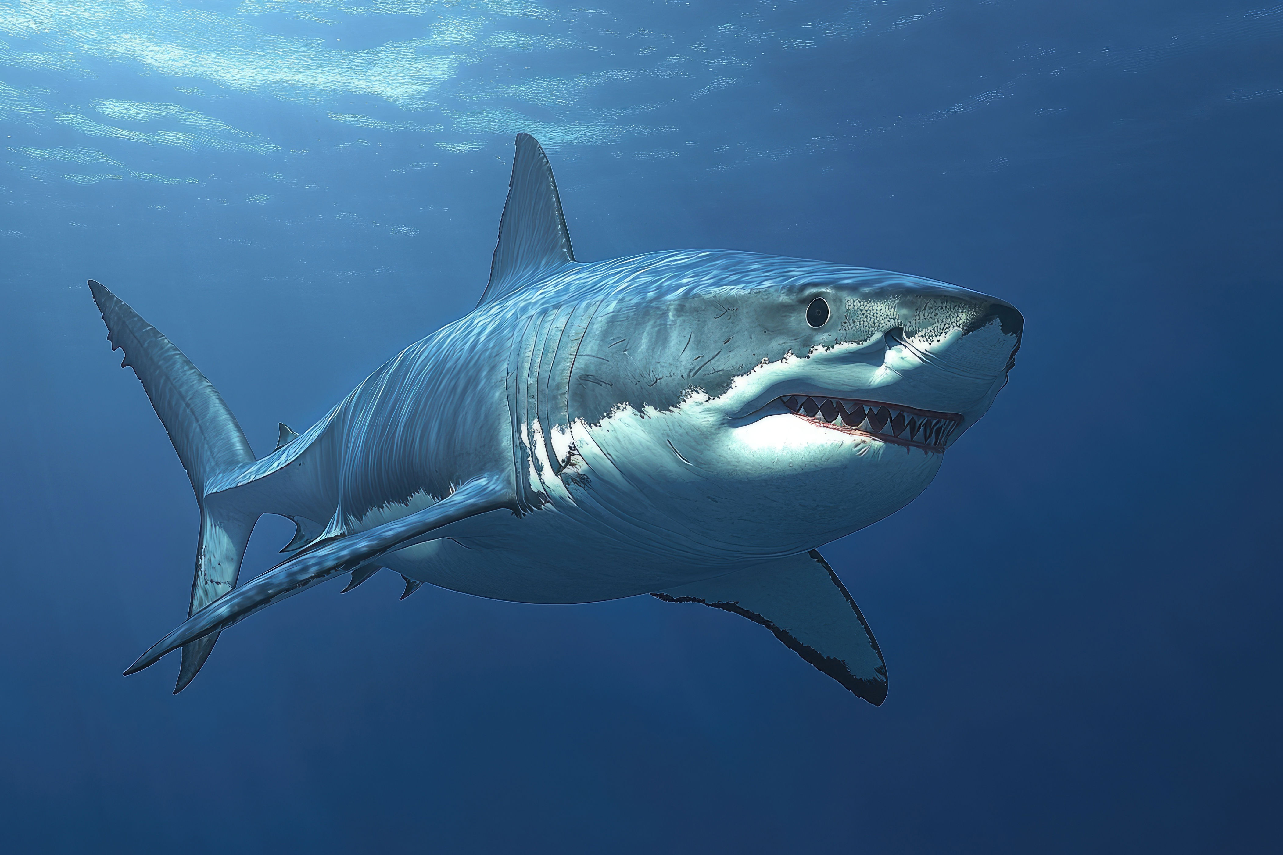 Terrifying moment great white shark attacks diver’s camera off SoCal