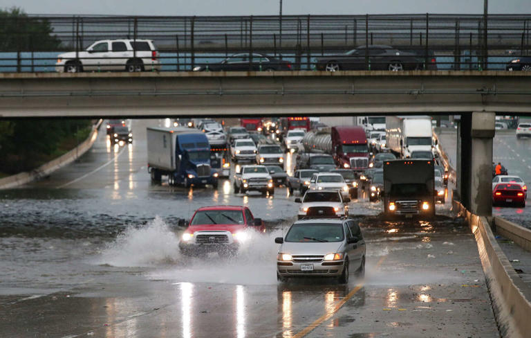 Severe storms threaten Texas with large hail, flash flooding