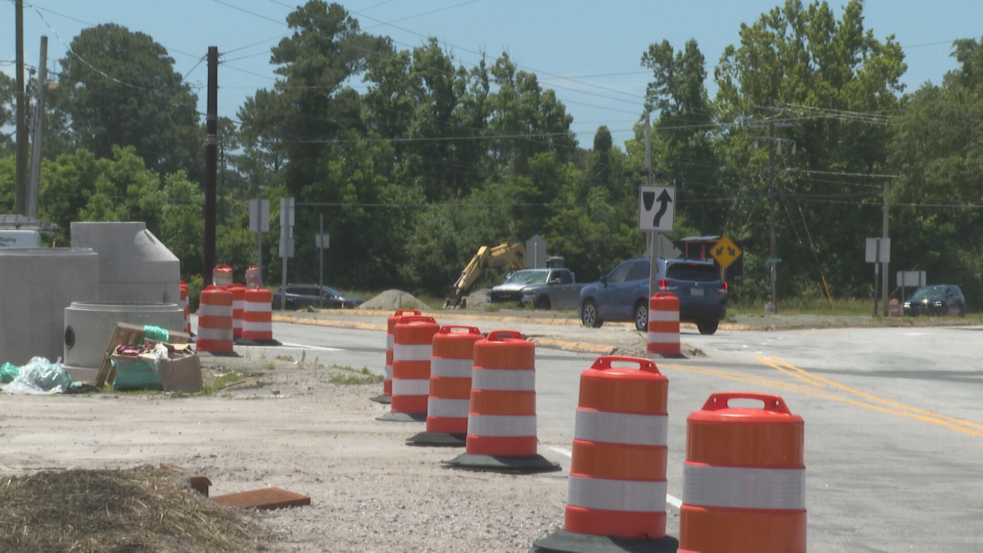 Roundabout construction underway at Beaufort intersection