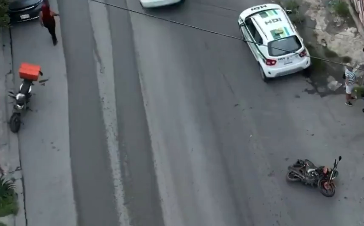 Motociclista resulta lesionado tras choque con camioneta en la colonia ...