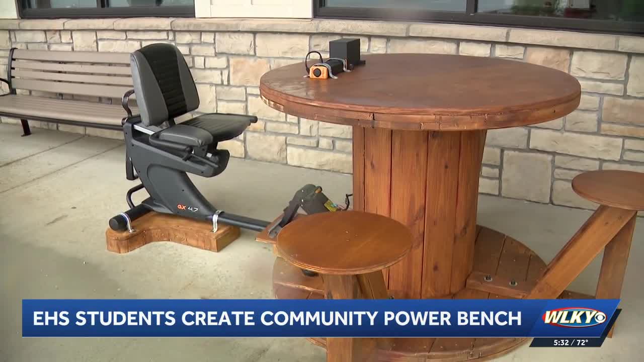Elizabethtown High School students bring 'power bench' to Freeman Lake Park