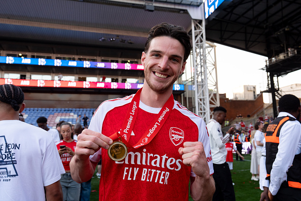 Patrick Vieira singles out Declan Rice for praise after Arsenal’s title win