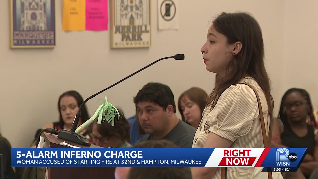 Milwaukee woman accused of starting massive fire appears in court