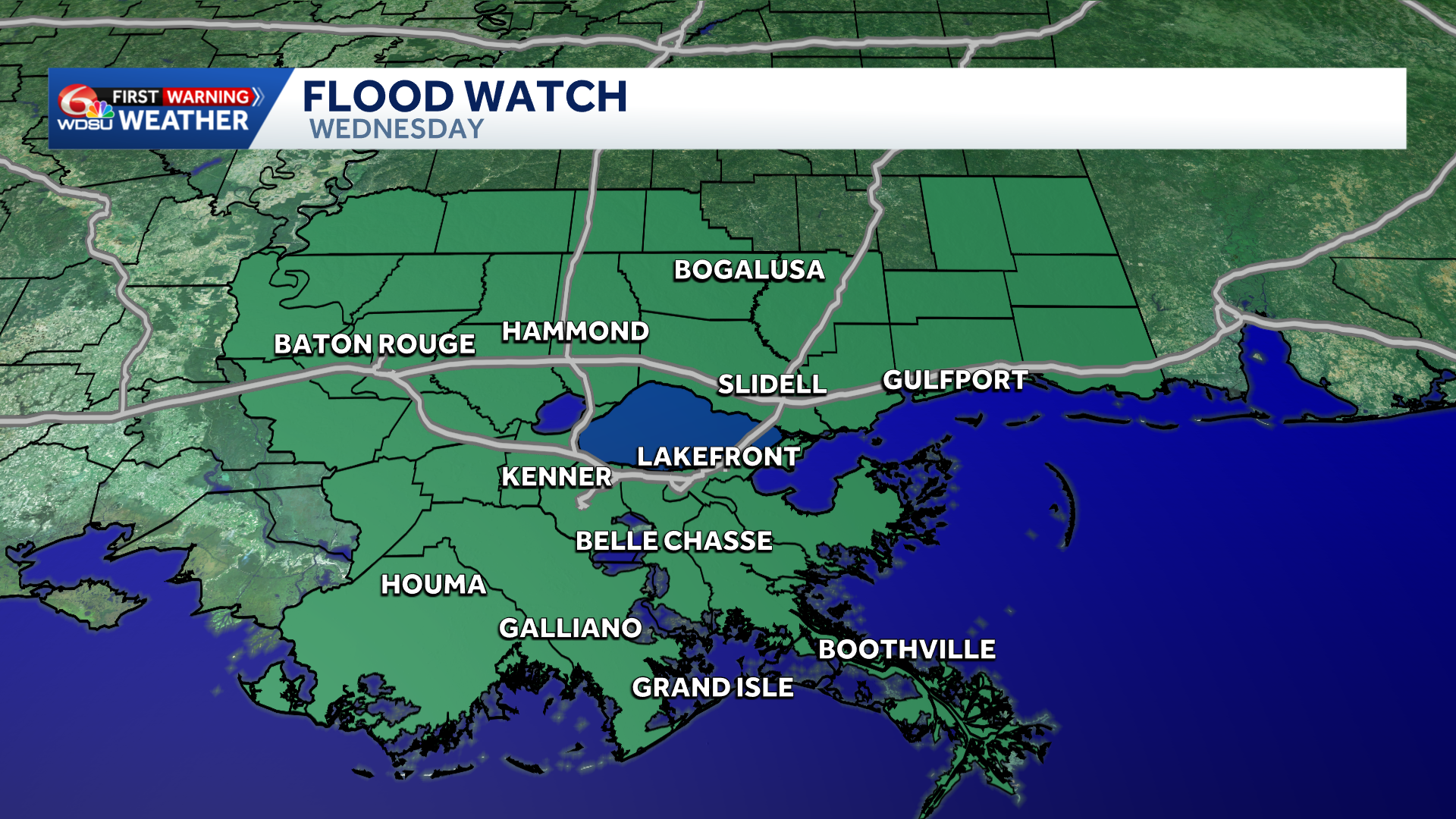Another flood watch issued today
