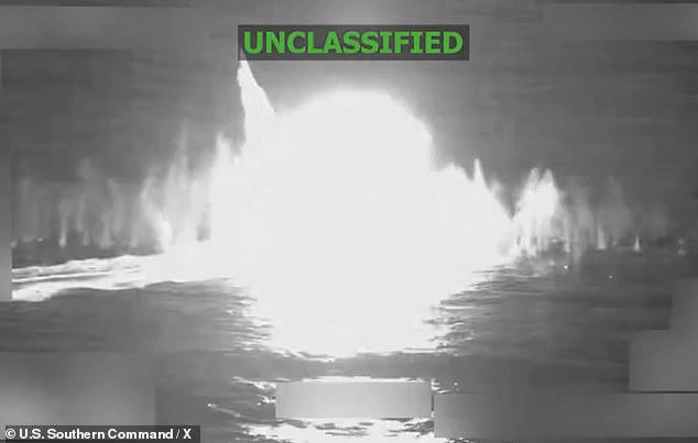 Pentagon obliterates narco-terror boat traveling along trafficking ...