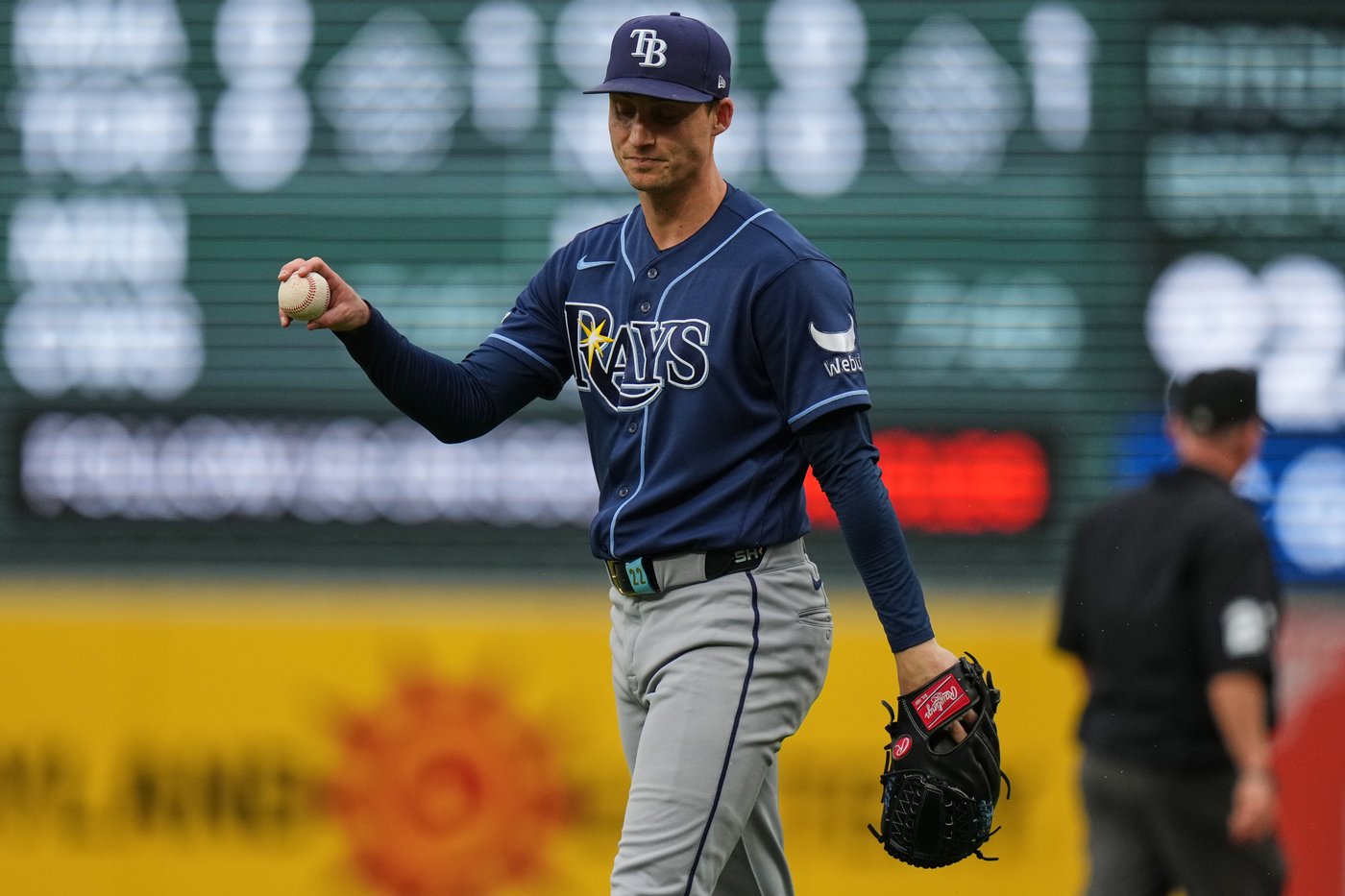 Rays pitcher Griffin Jax day to day after being hit in the back by a ...