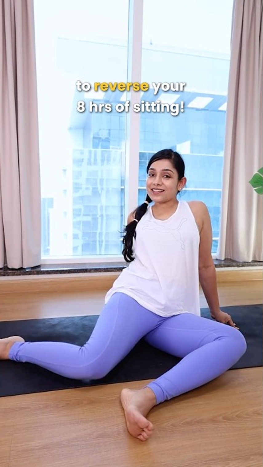 Five-minute hip mobility to undo hours of sitting