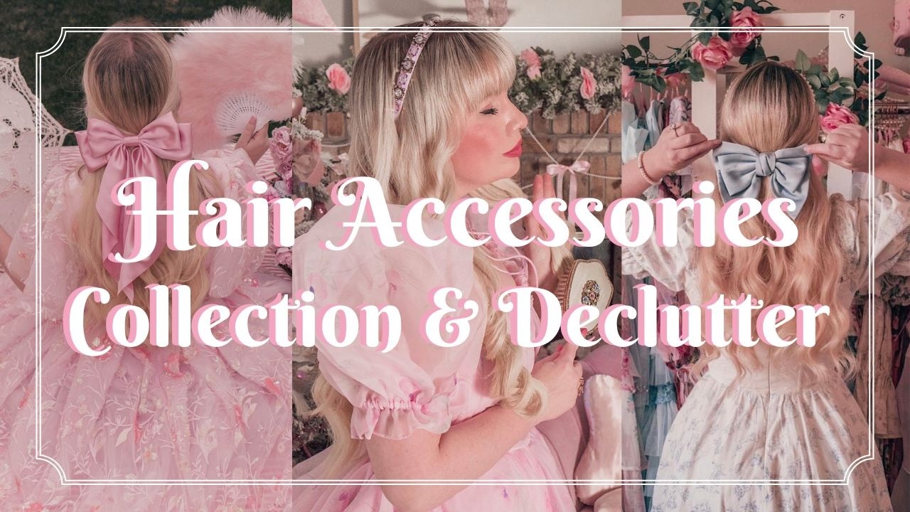 Decluttering my hair accessories collection with bows headbands and clips