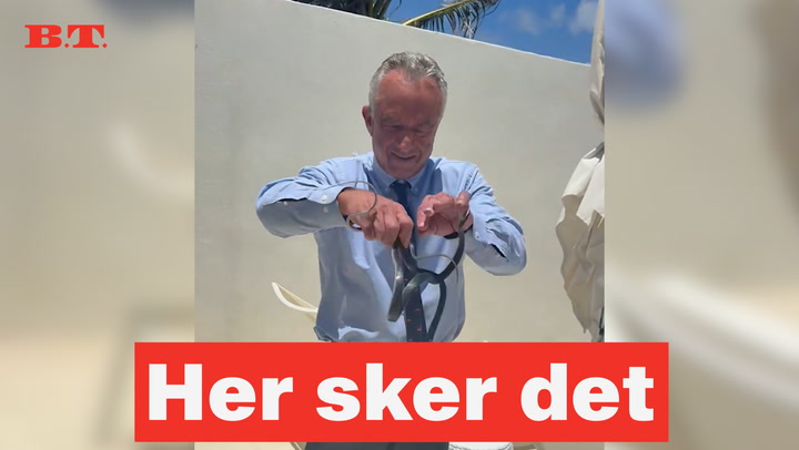 Se videoen: Absurd syn - bliver bidt flere gange