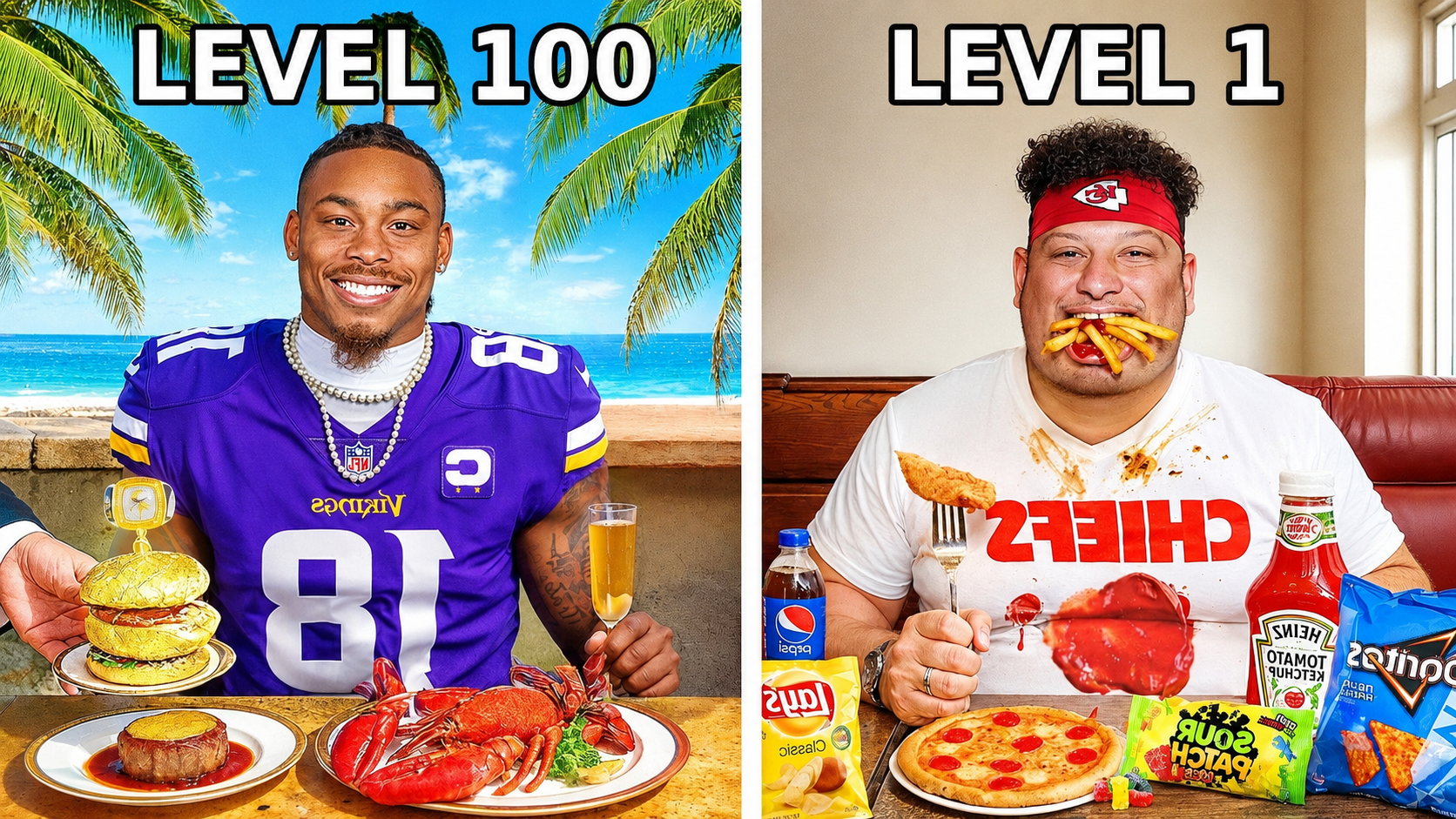 Level 1 to 100 NFL player diets