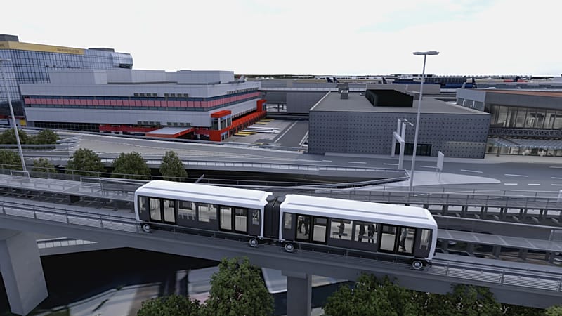Panne kurz nach Start: Neue Sky-Line-Bahn im Frankfurter Flughafen ...