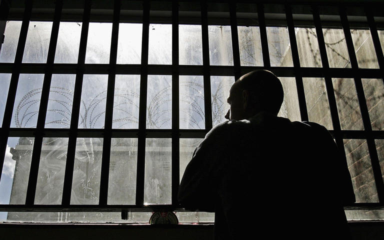 Young inmate in prison