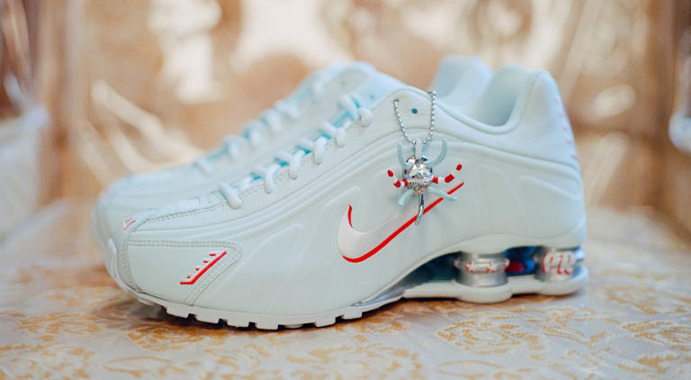 The 'Puerto Rico' Nike Shox R4 is releasing on SNKRS tomorrow