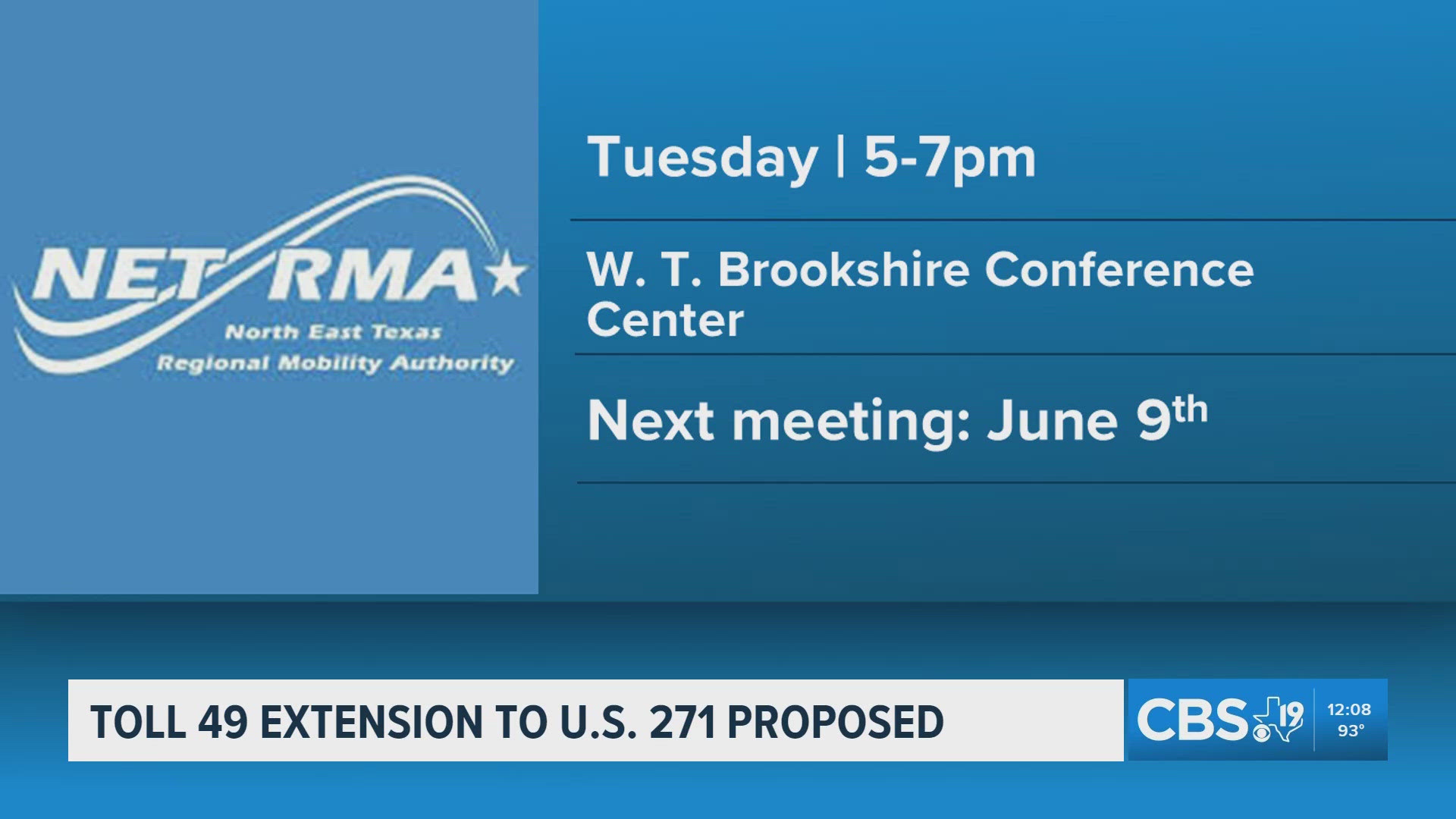 NET RMA seeks public input on proposed Toll 49 extension in East Texas