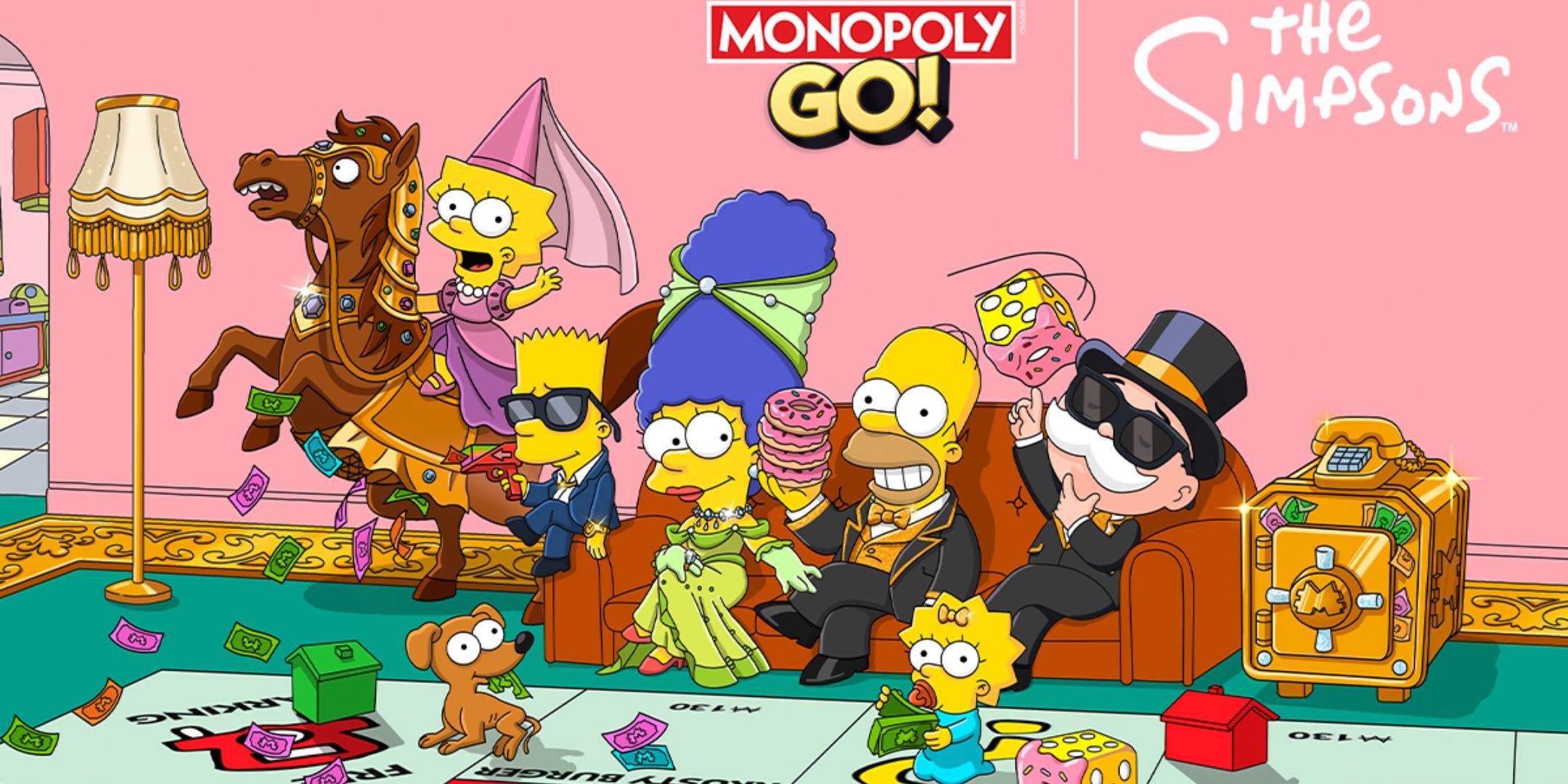 The Simpsons are taking over Monopoly GO!