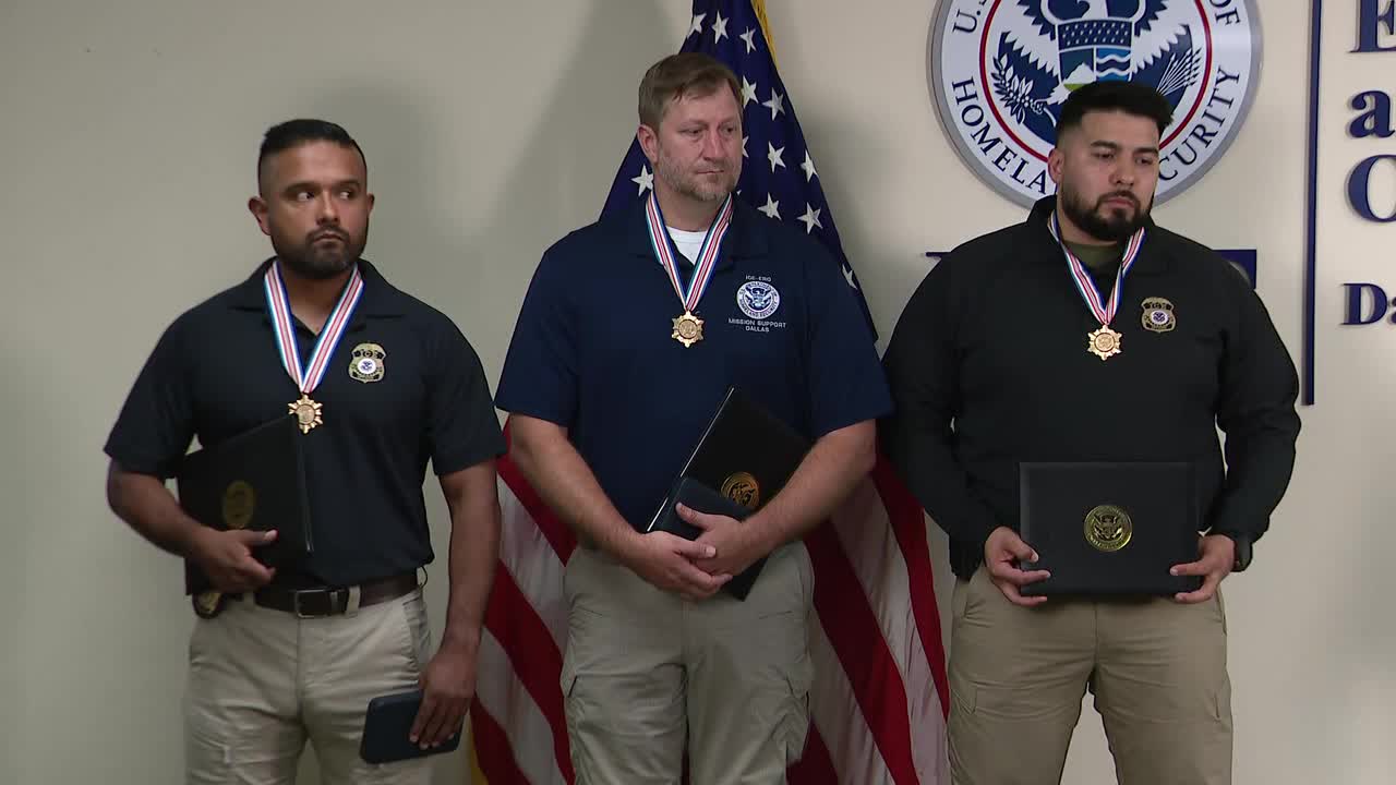 DHS sec. honors officers involved in Sept. 2025 Dallas ICE facility attack