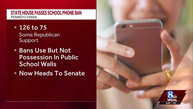 Pa. House of Representatives approved a bill to ban cell phone use in ...
