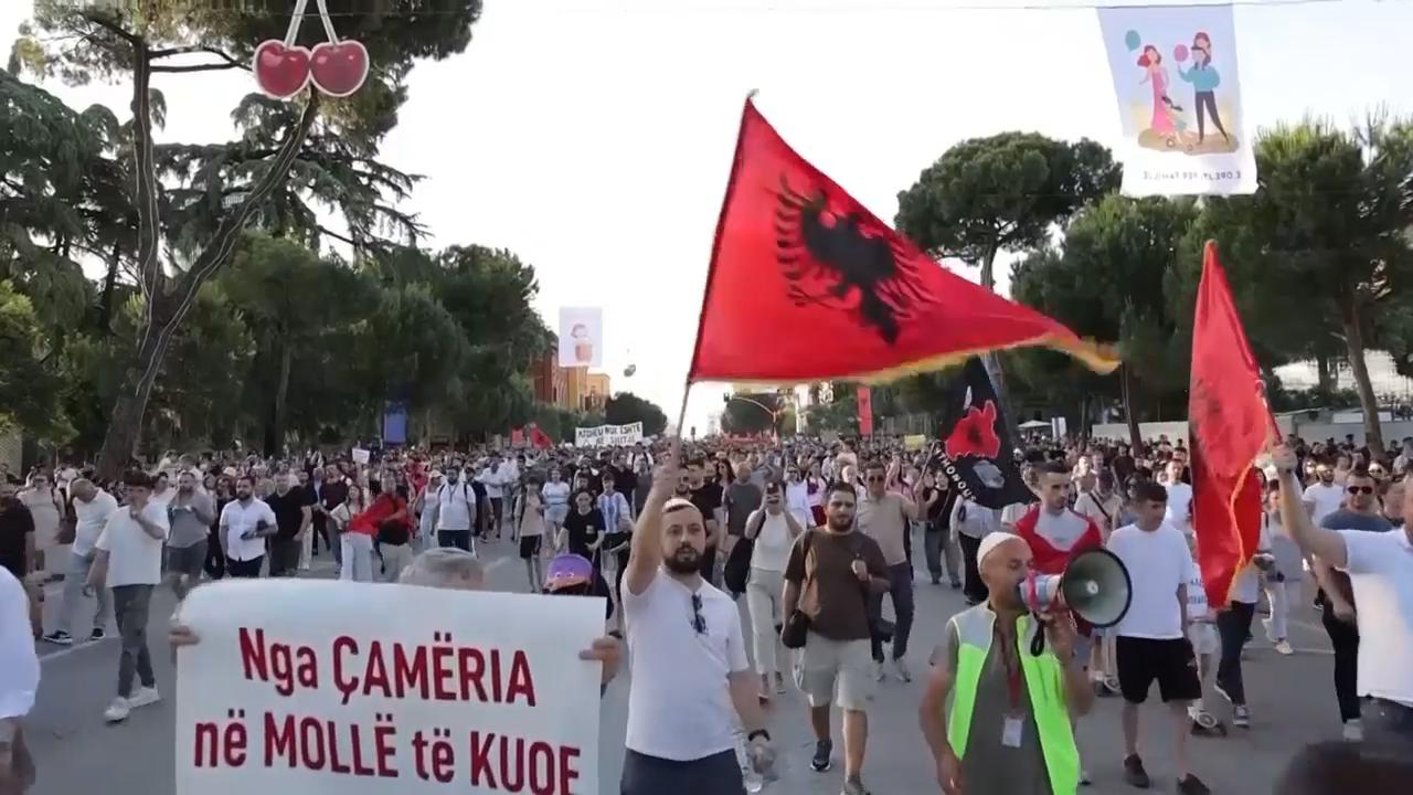 Protest in Albania's capital over luxury resort project linked to Trump ...