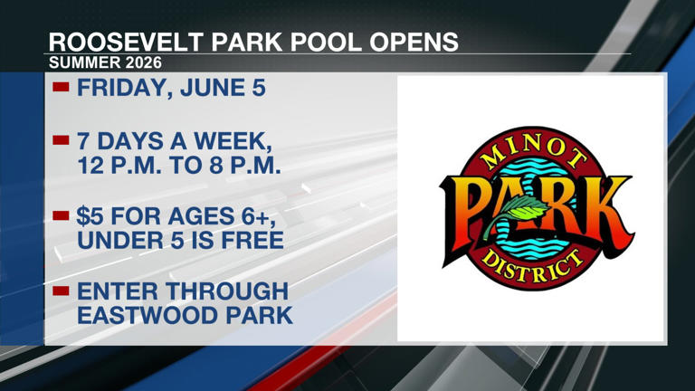 Roosevelt Park Pool set to open in Minot