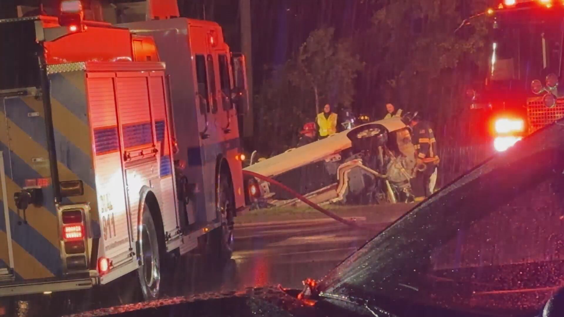 Traffic alert: Car crashes into ditch near Leland