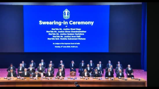 Five sworn in as Supreme Court judges, taking top court to near-full ...