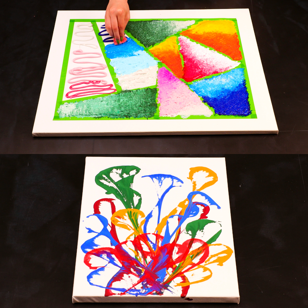 Satisfying painting techniques! 🖌️🎨